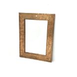 Rectangular acid washed copper finish bevel edge mirror,