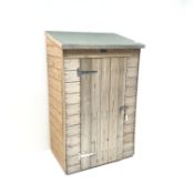 Small garden shed, sloping roof, single door, W94cm, H151cm,