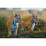English School (20th century): Tigers on the Prowl,