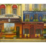 Continental School (20th century): French Cafe Scene,