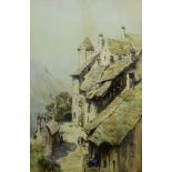 Alexander Wallace Rimington (British 1854-1918): 'Auvergne', watercolour signed,