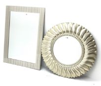 Sunburst wall mirror (D75cm) and a rectangular mirror (2) Condition Report <a