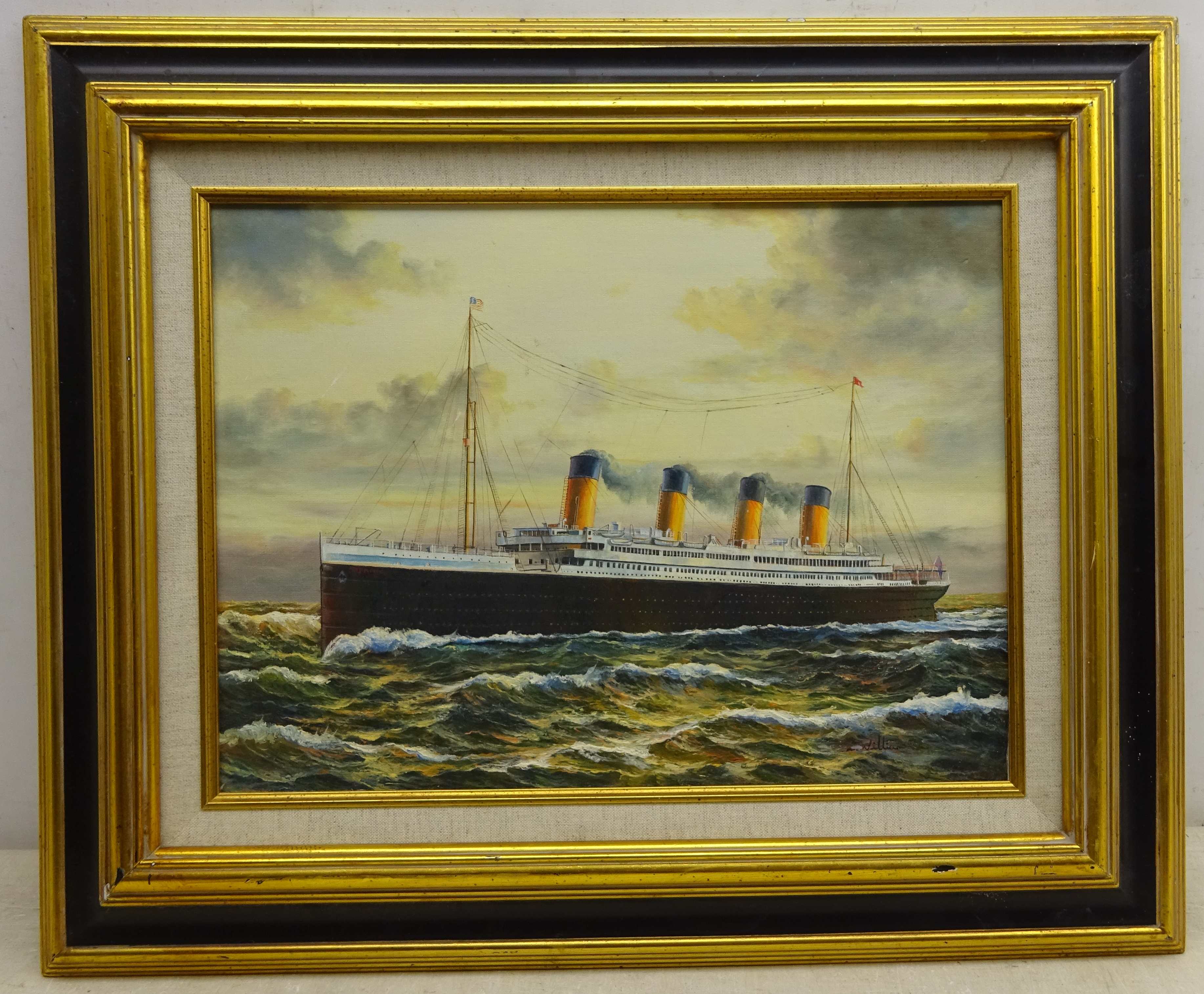 L Williams (Mid/late 20th century): Ship's Portrait - RMS Titanic, - Image 2 of 2