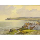 Don Micklethwaite (British 1936-): Robin Hoods Bay,