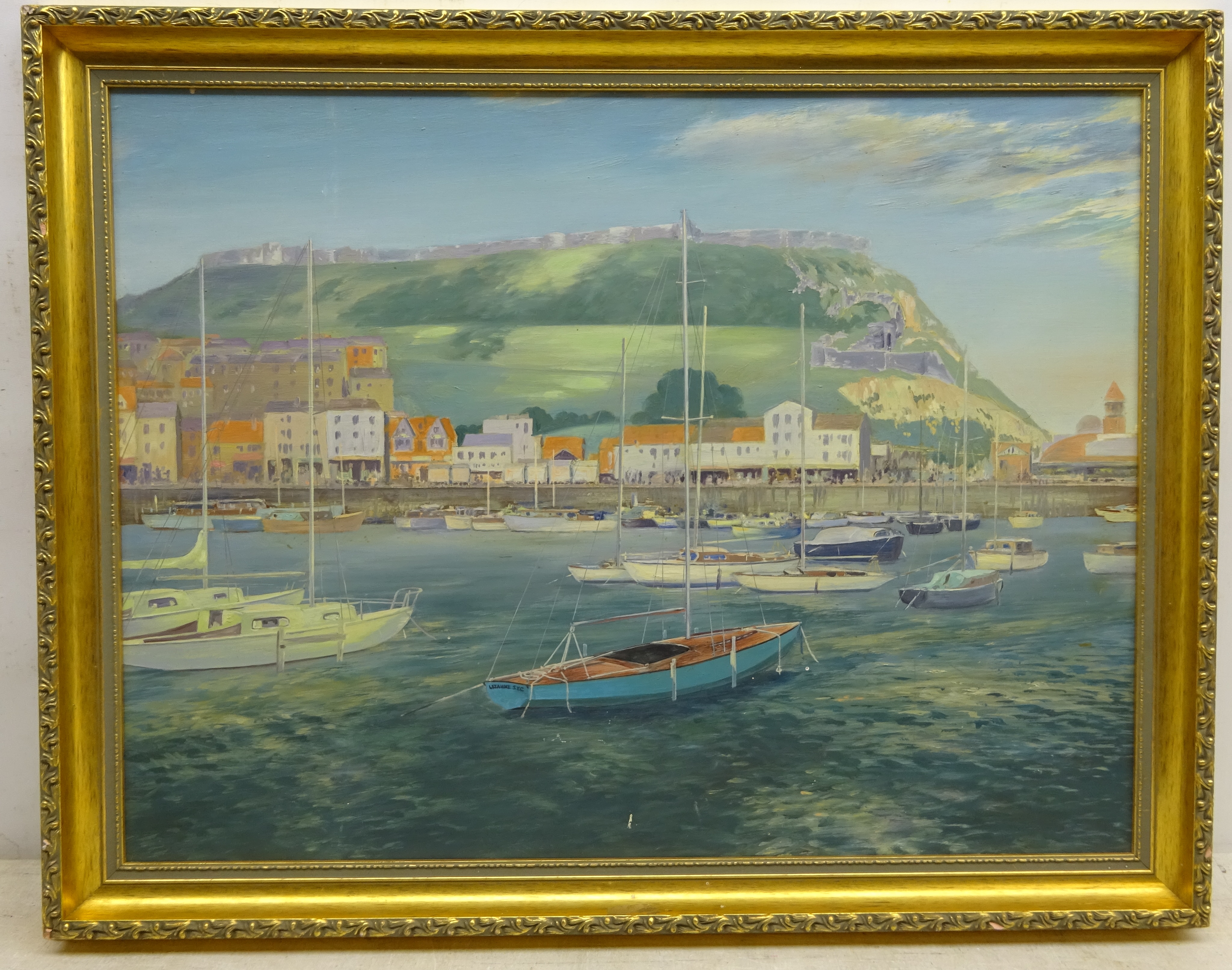 English School (Mid/late 20th century): Pleasure Boats in Scarborough Harbour, - Image 2 of 2