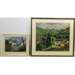 English School (20th century): Impressionist Landscape's,