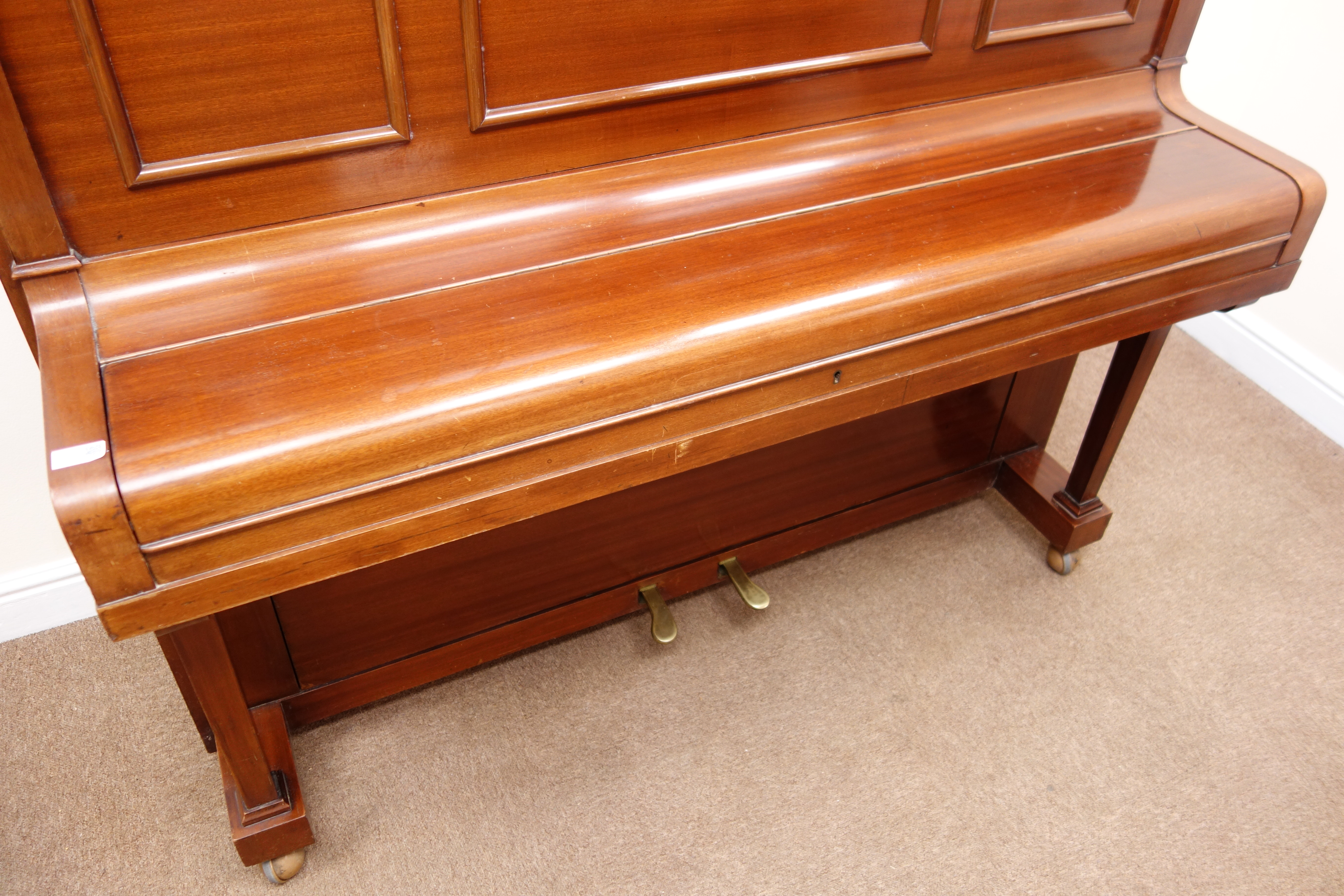 Waddington & Sons Ltd Model Two Bremar overstrung mahogany cased upright piano (W151cm, H127cm, - Image 6 of 9