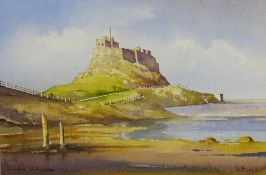 Kenneth W Burton (British 1946-): 'Lindisfarne Northumberland',