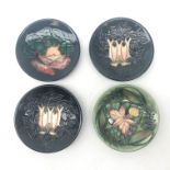 Four Moorcroft coasters: Mamoura,