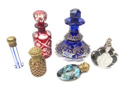 Late 19th century Venetian glass Chatelaine scent bottle,