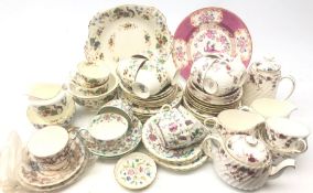 Royal Worcester Melrose pattern tea set for six,