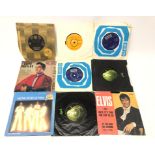 Nine 45rpm vinyl 7" singles comprising: The Beatles 'Get Back' (R 5777) & 'Hey Jude' (R 5722) with