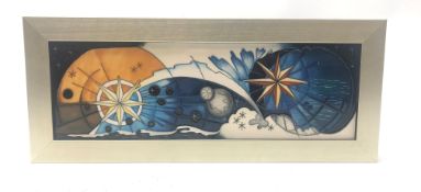 Moorcroft Neptune pattern rectangular plaque, designed by Vicky Lovatt ltd. ed.