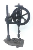 Union cast iron manual wind bench pillar drill,