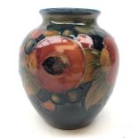William Moorcroft Pomegranate pattern ovoid form vase,
