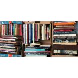 Over thirty books on art, antiques, clocks, collecting, reference books,