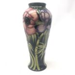 Moorcroft Anemone Tribute pattern vase, designed by Emma Bossons,