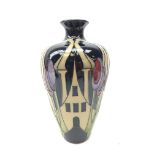 Moorcroft Hamlet pattern vase, designed by Kerry Goodwin,