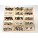 Twenty Underwood & Underwood stereograph cards depicting Boer war scenes (20)