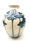 Moorcroft Blue Heaven pattern vase, designed by Nicola Slaney,