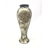 Moorcroft Chrysanthemum pattern vase, designed by Wendy Mason Pinxit,