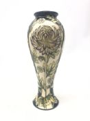 Moorcroft Chrysanthemum pattern vase, designed by Wendy Mason Pinxit,