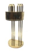 Bauhaus style nickel-plated brass table lamp after Marcel Breuer,