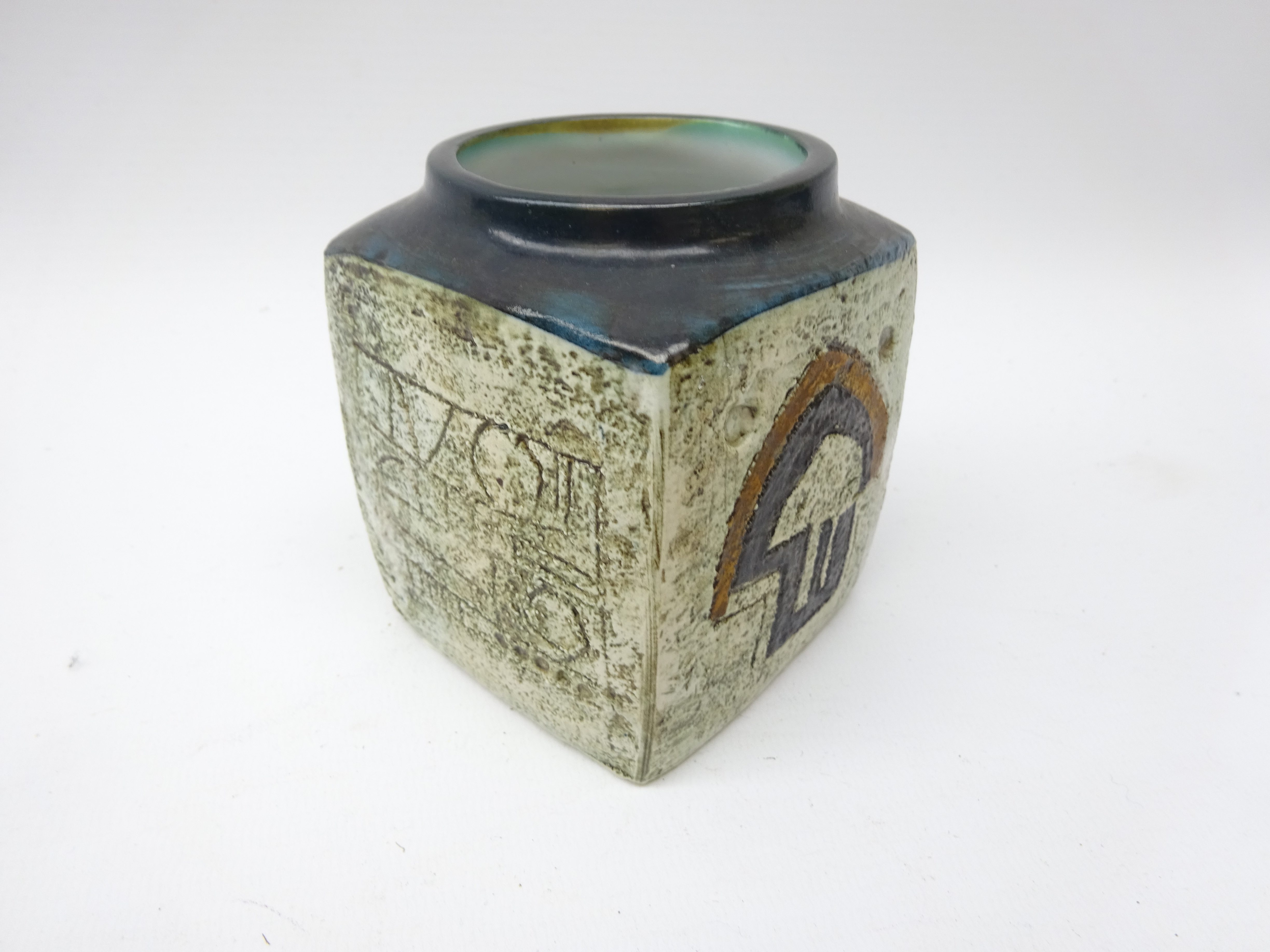 Troika square section vase designed by Honor Curtis, - Image 3 of 5