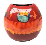 Poole Pottery 'Volcano Purse' vase,