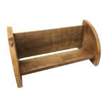 'Mouseman' oak book trough by Robert Thompson of Kilburn,