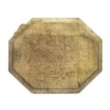 'Mouseman' oak cheese board of canted rectangular form by Robert Thompson of Kilburn,