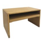 Aksel Kjersgard Odder oak low sidetable, single shelf, stile supports, W60cm, H41cm,