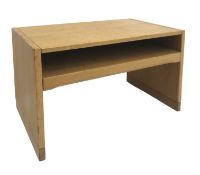 Aksel Kjersgard Odder oak low sidetable, single shelf, stile supports, W60cm, H41cm,