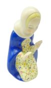 Lenci kneeling figure of the Virgin Mary in prayer, marked and dated 1937 to base,