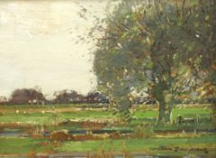 Kershaw Schofield (British 1872-1941): Lowland Landscape,