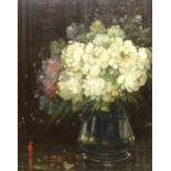 Kershaw Schofield (British 1872-1941): Still Life Vase of Flowers,