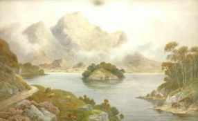 Charles Edward Hannaford (British 1863-1895): 'Ellen's Isle Loch Katrine Perthshire Scotland',