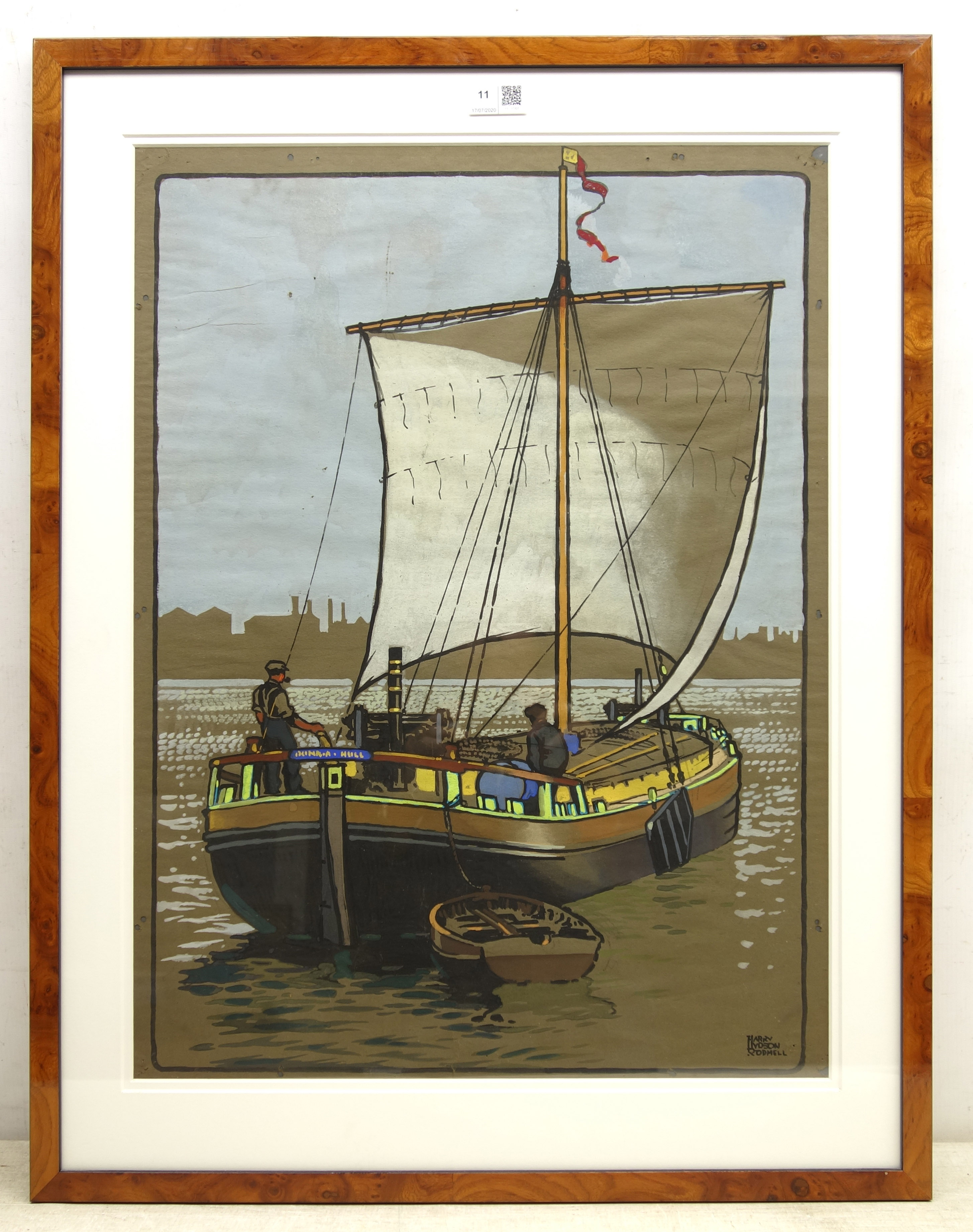 Harry Hudson Rodmell (British 1896-1984): Humber Keel Boat, - Image 2 of 2