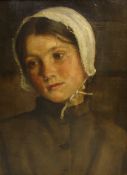 Sarah Birch (British 1855-1940): Portrait of a Young Woman