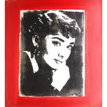 McCam (Contemporary): Audrey Hepburn Portrait, oil on canvas signed, signed and dated 9.2006 L.A.