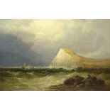 James Webb (British 1825-1895) Shakespeare Cliff Dover, oil on canvas signed and dated '67,