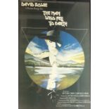 David Bowie 'The Man Who Fell To Earth' one sheet film poster,