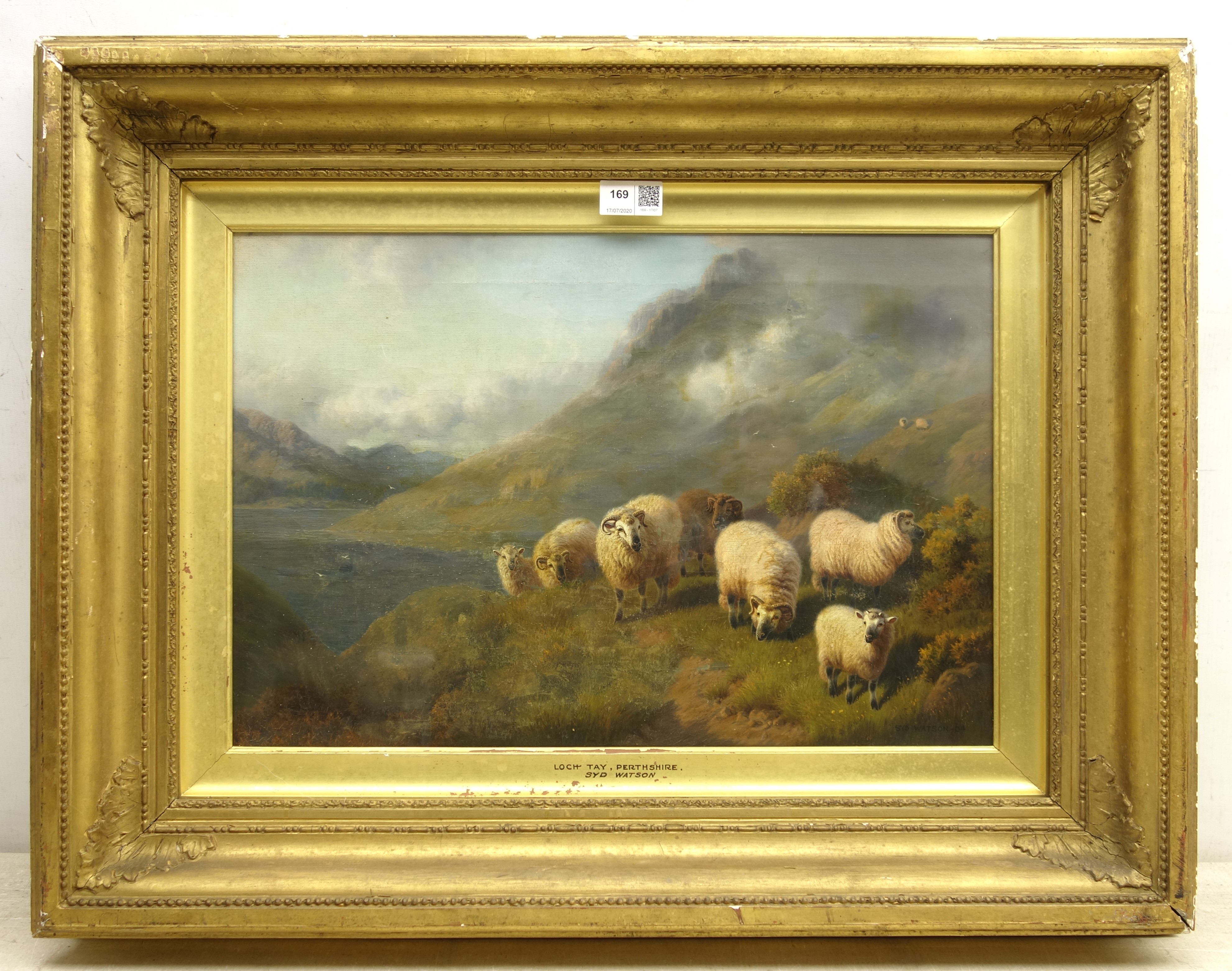 Sydney Watson Arthur (British 1881-1932): Highland Sheep - 'Loch Tay Perthshire', - Image 3 of 4