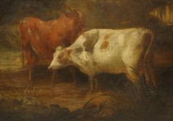 English School (19th century): Study of Cattle,