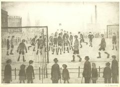 Laurence Stephen Lowry RA (Northern British 1887-1976): 'The Football Match'