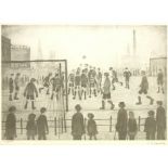 Laurence Stephen Lowry RA (Northern British 1887-1976): 'The Football Match'