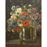 Kershaw Schofield (British 1872-1941): Still Life Vase of Flowers,