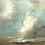 Richard Barrett (Welsh 1963-): 'Across to Blakeney' Norfolk, oil on canvas signed