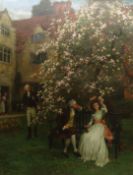 Charles Haigh-Wood (British 1856-1927): 'Under the Apple Blossom',