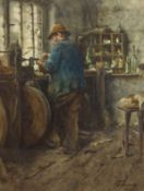 Albert George Stevens (Staithes Group 1863-1925): 'A Whitby Jet Worker',